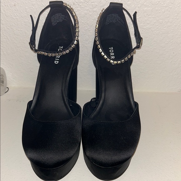 Torrid Black Heels with Sparkling Strap - Picture 1 of 4
